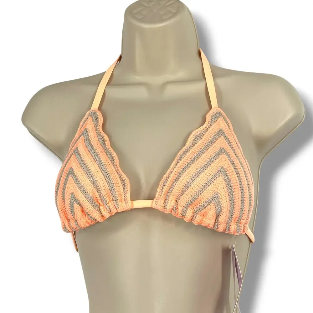 WILD FABLE NWT Crochet Top String Bikini   S 0-2  Beach Pool  Coquette